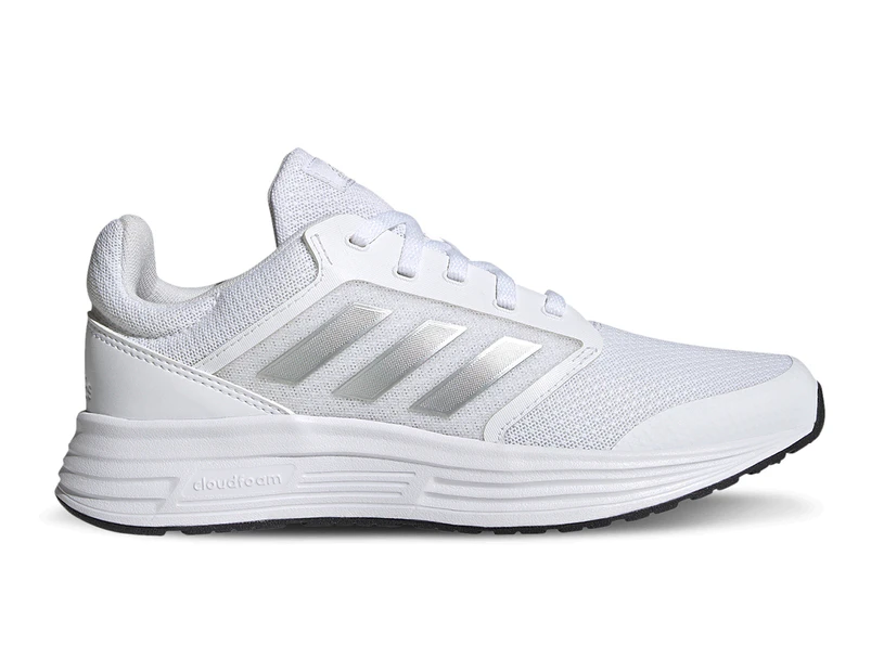 Adidas Women's Galaxy 5 Running Shoes - White/Matte Silver/Carbon
