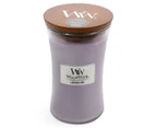 WoodWick 609g Grey Scented Home Fragrance Soy Wax Candle Lavender Spa Large