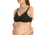 Women Berlei Barely There Maternity Bra Non Contour Yywm Cotton/Elastane - Black