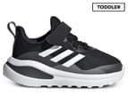 Adidas Toddler Fortarun Elastic Lace Wide Fit Running Shoes - Black/White 1
