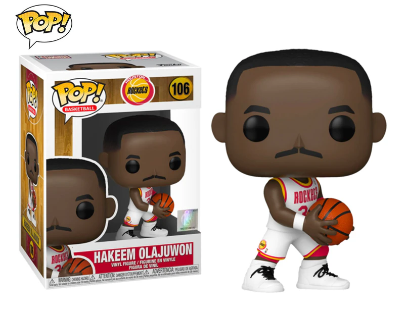 Funko Pop! NBA Legends: Hakeem Olajuwon Rockets Home Collectible Vinyl Figure