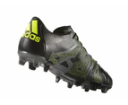 Adidas X 15.1 Firm Ground / Ag Mens Football Soccer Footy Boots Black Leather - Black