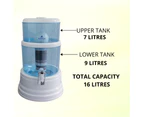 Aimex 16L Benchtop Water Filter- Water Dispenser/Purifier Jug clear with 6 x 8 Stage Filter Cartridges