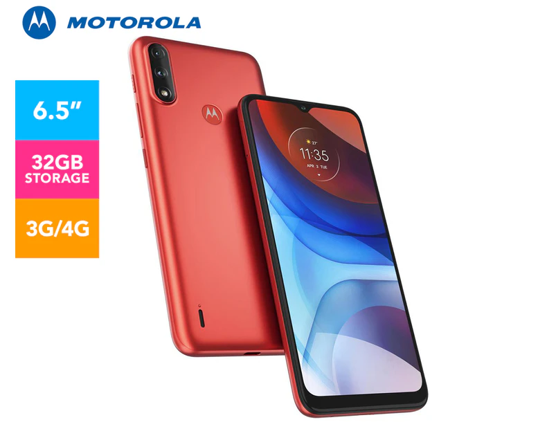 Motorola E7 Power 32GB Unlocked - Coral Red