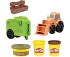 PlayDoh Wheels Tractor Farm Truck with Horse Trailer Mold and 3 PlayDoh tubs of NonToxic Modelling Dough 2