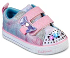 Skechers Toddler Girls' Twinkle Toes Shuffle Lite Sweet Supply Sneakers - Light Pink /Multi