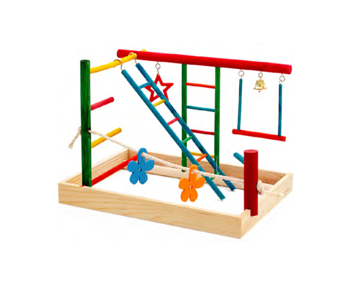 Bird Medium Play Gym & Activity Centre for Cockatiels, Small Parrots, Budgies