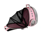 PETRIP Cat Backpack Carrier Space Capsule Pet Carrier Airline Approved Travel Carrier-Pink
