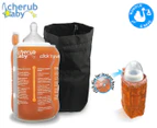 Cherub Baby Click n Go Travel Bundle: Bottle & Pouch Warmer + Additional Warming Pad