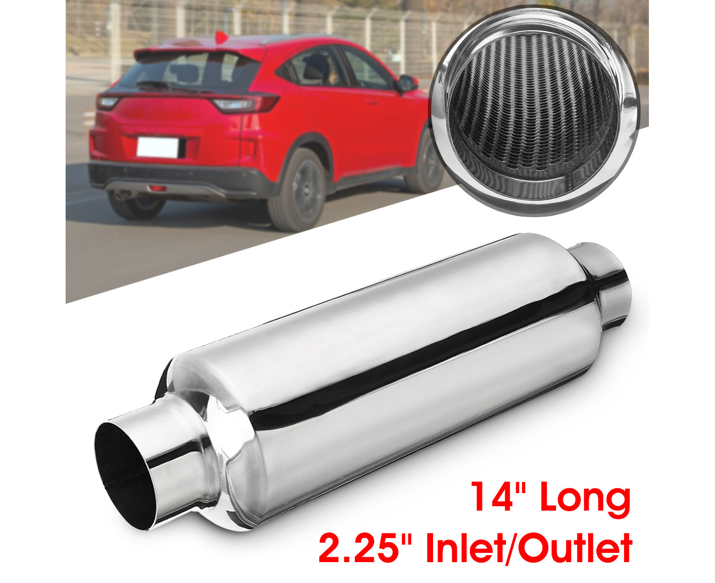 muffler 2.5 inlet 2.25 outlet