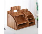 Wooden Desktop Organizer Office Supplies Storage Desk Organizer For Home Office