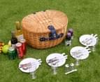West Avenue 4-Person Darby Round Picnic Basket 7