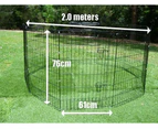 30" 10 Panel Pet Playpen Enclosure for Puppies, Rabbits, Ferrets and some Guinea Pigs