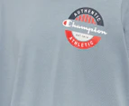 Champion Youth Girls' Sports Graphic Boxy Tee / T-Shirt / Tshirt - Print 6B9 (Grey)