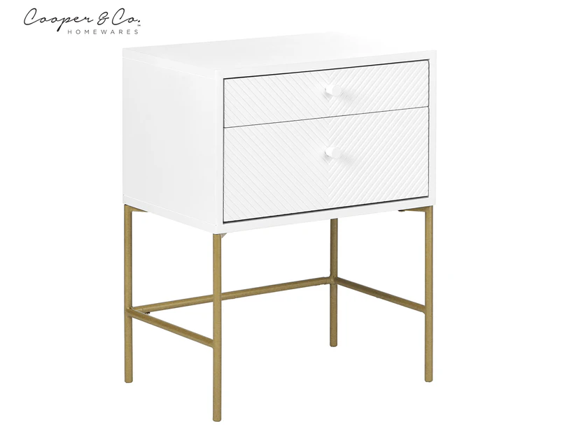 Cooper & Co. Chelsea Bedside Table - White