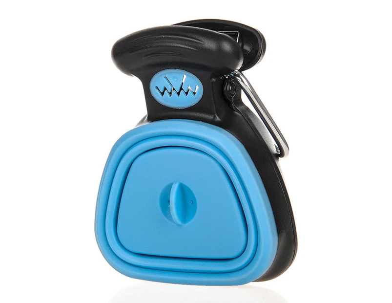 Portable Poop Scooper Handheld Pup Poop Scoop-Blue