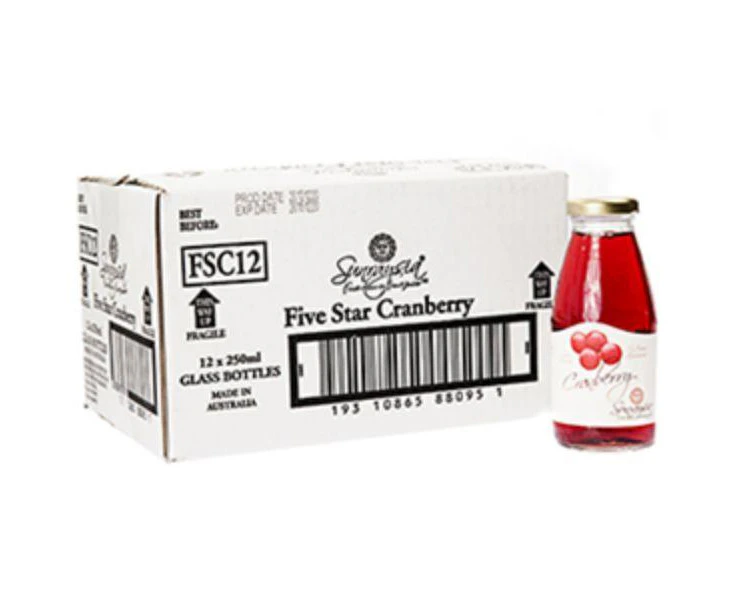 Juice Cranberry Ambient Luxury Five Star 12 X 250Ml