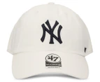 47 Brand NY Yankees Clean Up Baseball Cap - White/Navy