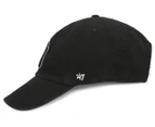 47 Brand NY Yankees Clean Up Baseball Cap - Black/White