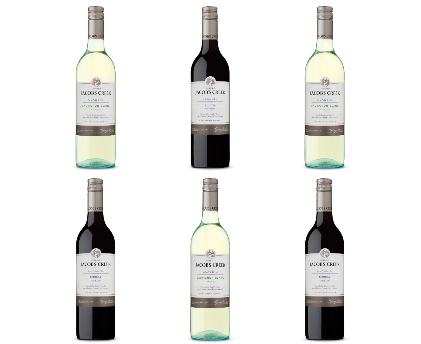 Jacobs Creek Classic Mixed Wine Bundle (Box of Six)