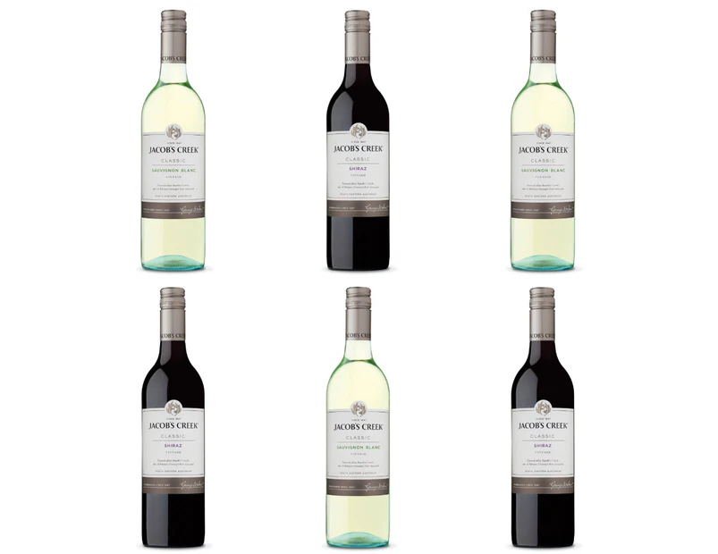 Jacobs Creek Classic Mixed Wine Bundle (Box of Six)