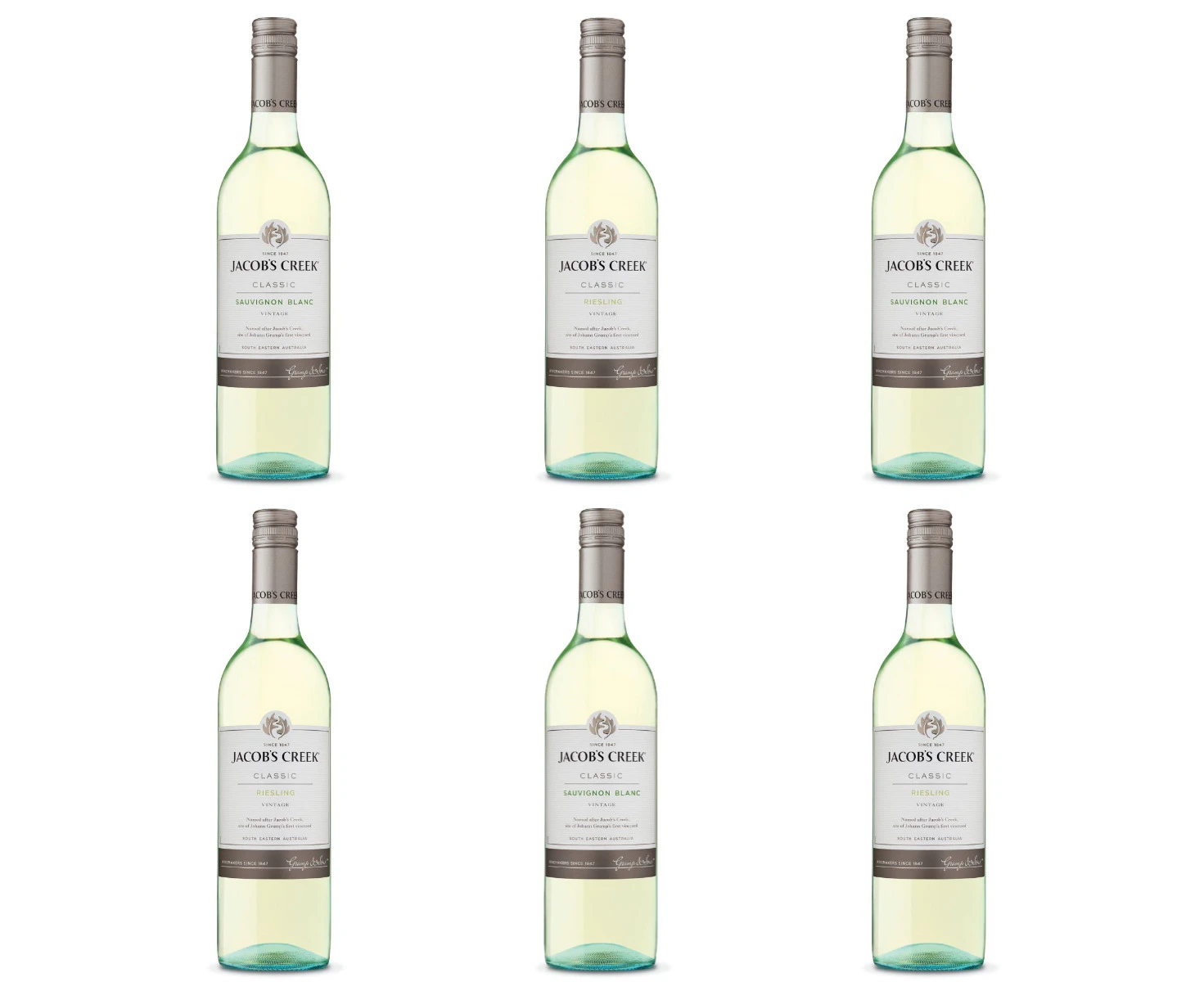 Jacobs Creek Classic White Wine Bundle (Box of Six)