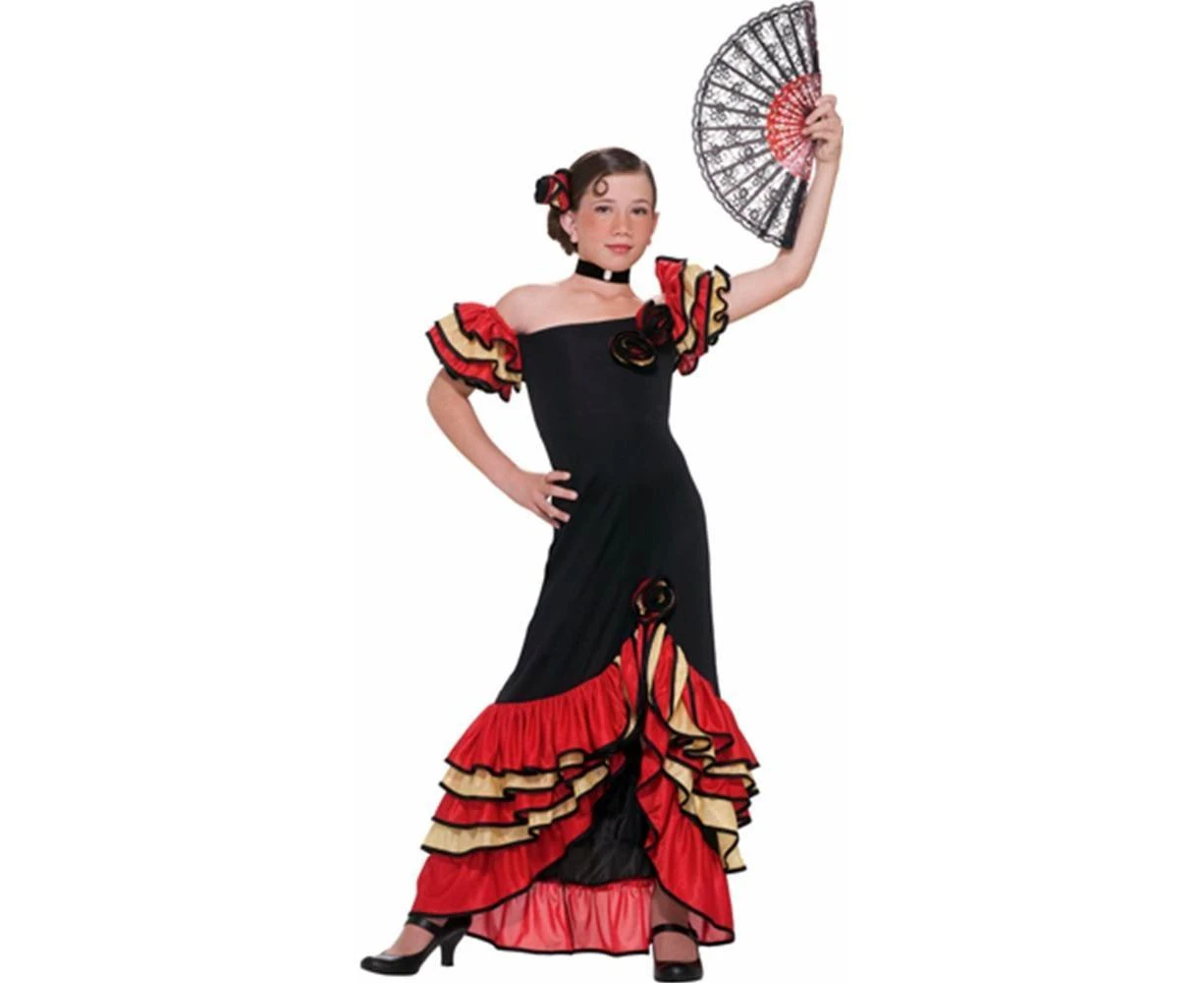 (Small, Multi-Colored) - Forum Novelties F64224-S Girls Flamenco Girl Costume Size Small