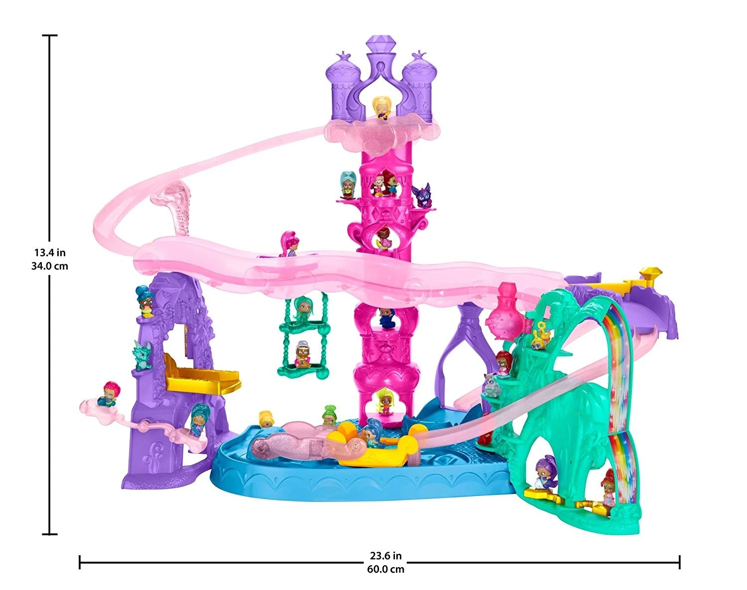 Shimmer and Shine DYW01 Teenie Genies Magic Carpet Adventure Playset, Multi-Colour