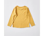Target Organic Cotton Long Sleeve Top - Yellow