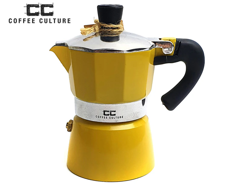 Coffee Culture 1-Cup Stove Top Coffee Maker - Yellow