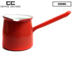 Coffee Culture 300mL Enamel Turkish Coffee Pot - Red/White