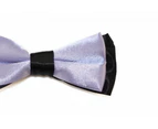 Boys Lavender Two Tone Layer Bow Tie Polyester