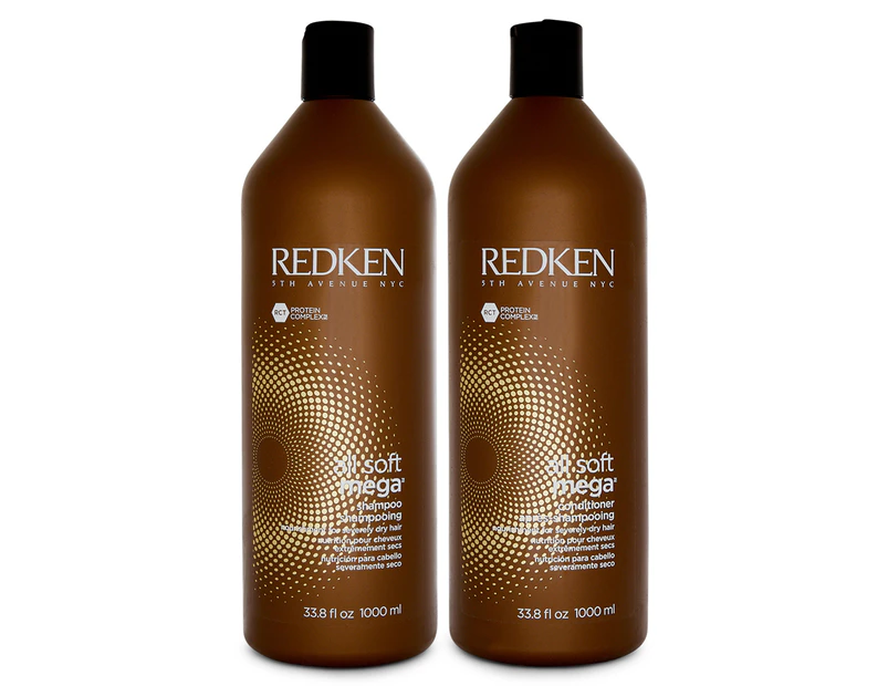 Redken All Soft Mega Shampoo & Conditioner Pack 1L