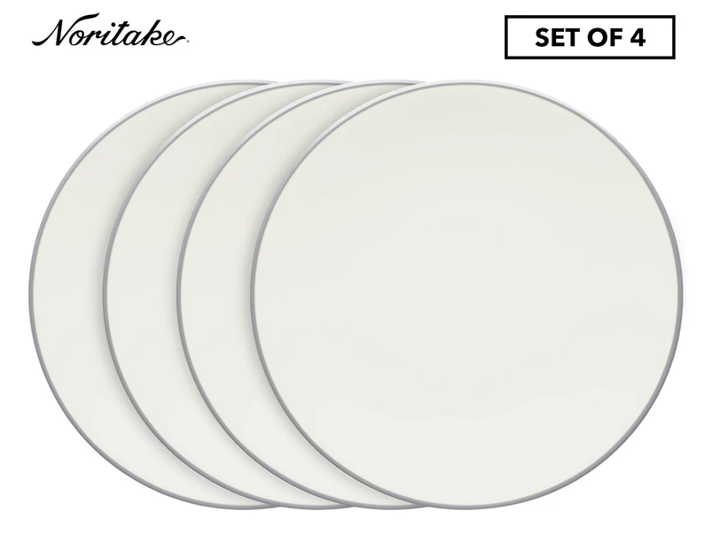 4 x Noritake Colorwave Coupe Dinner Plate - Slate