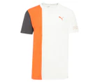 Puma Men's Excite Tee / T-Shirt / Tshirt - Puma White/Carrot