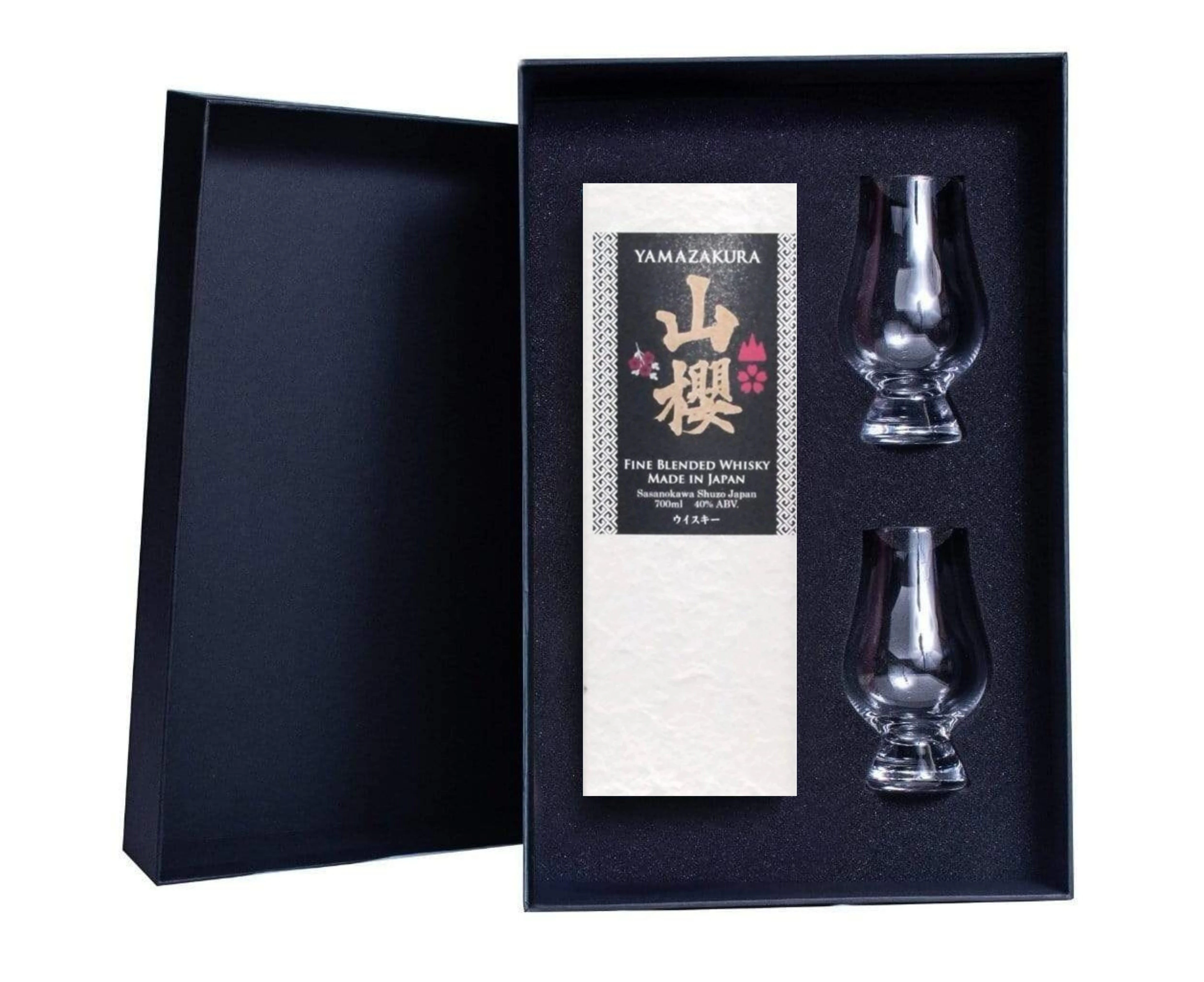 Yamazakura Japanese Fine Blended Whisky Gift Boxed includes 2 Glencairn Glasses