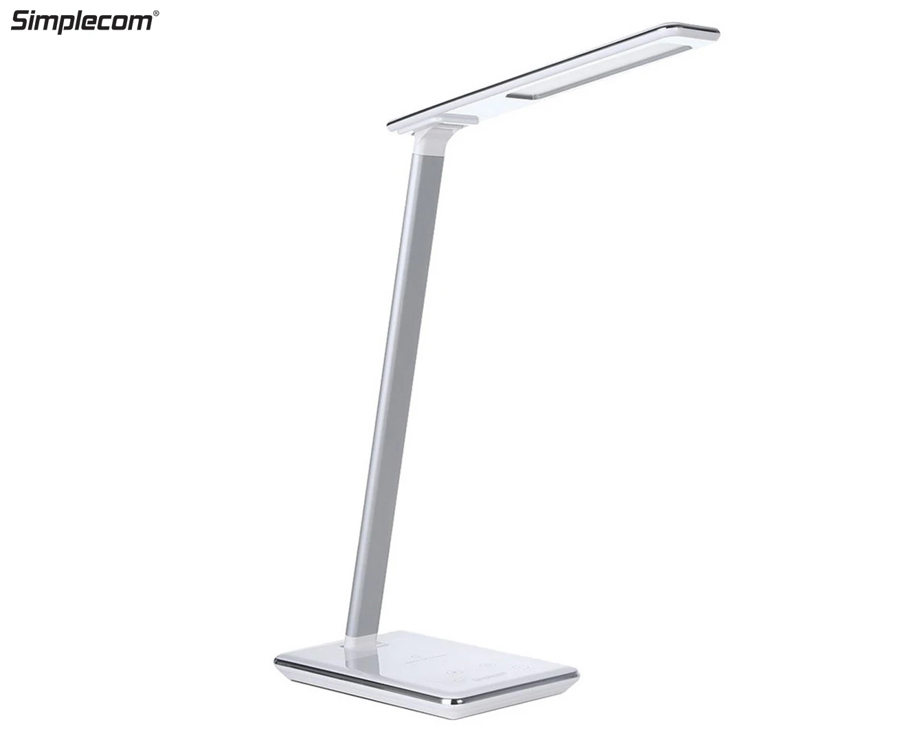 Simplecom 25cm EL818 Dimmable 5W LED Desk Lamp Light w/ Wireless Charger Base