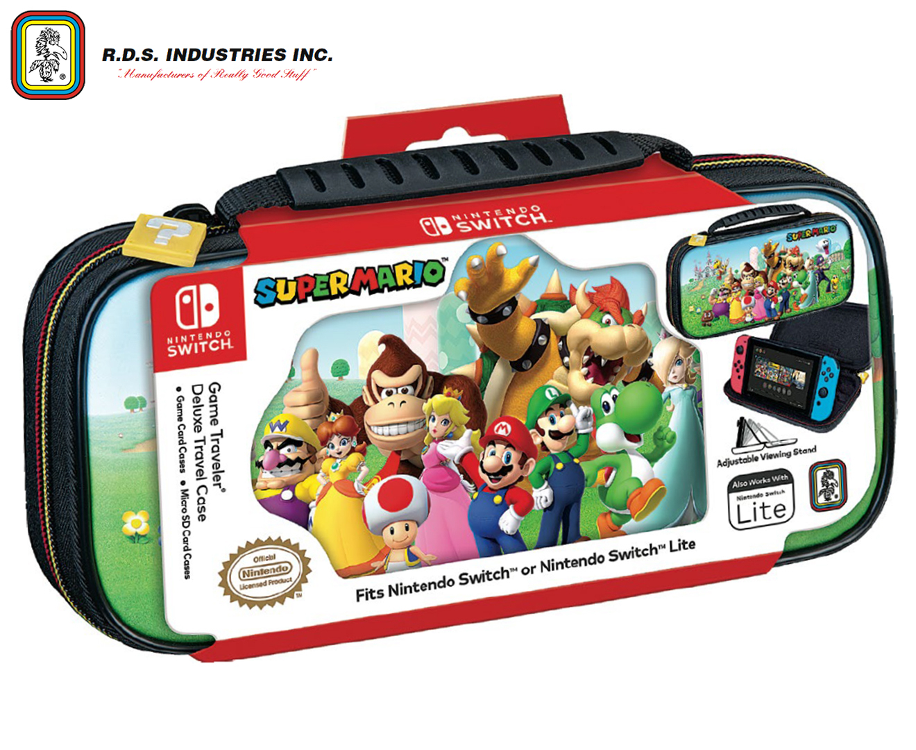 Forgænger Vedholdende fodbold RDS Super Mario Family Game Traveler Deluxe Travel Case For Nintendo Switch  & Switch Lite | Catch.com.au