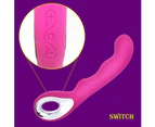 Loop Rabbit Vibrator USB Rechargeable G-Spot Dildo Massager Women Sex Toy Pink - Pink