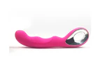 Loop Rabbit Vibrator USB Rechargeable G-Spot Dildo Massager Women Sex Toy Pink - Pink