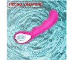 Loop Rabbit Vibrator USB Rechargeable G-Spot Dildo Massager Women Sex Toy Pink - Pink