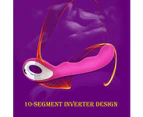 Loop Rabbit Vibrator USB Rechargeable G-Spot Dildo Massager Women Sex Toy Pink - Pink