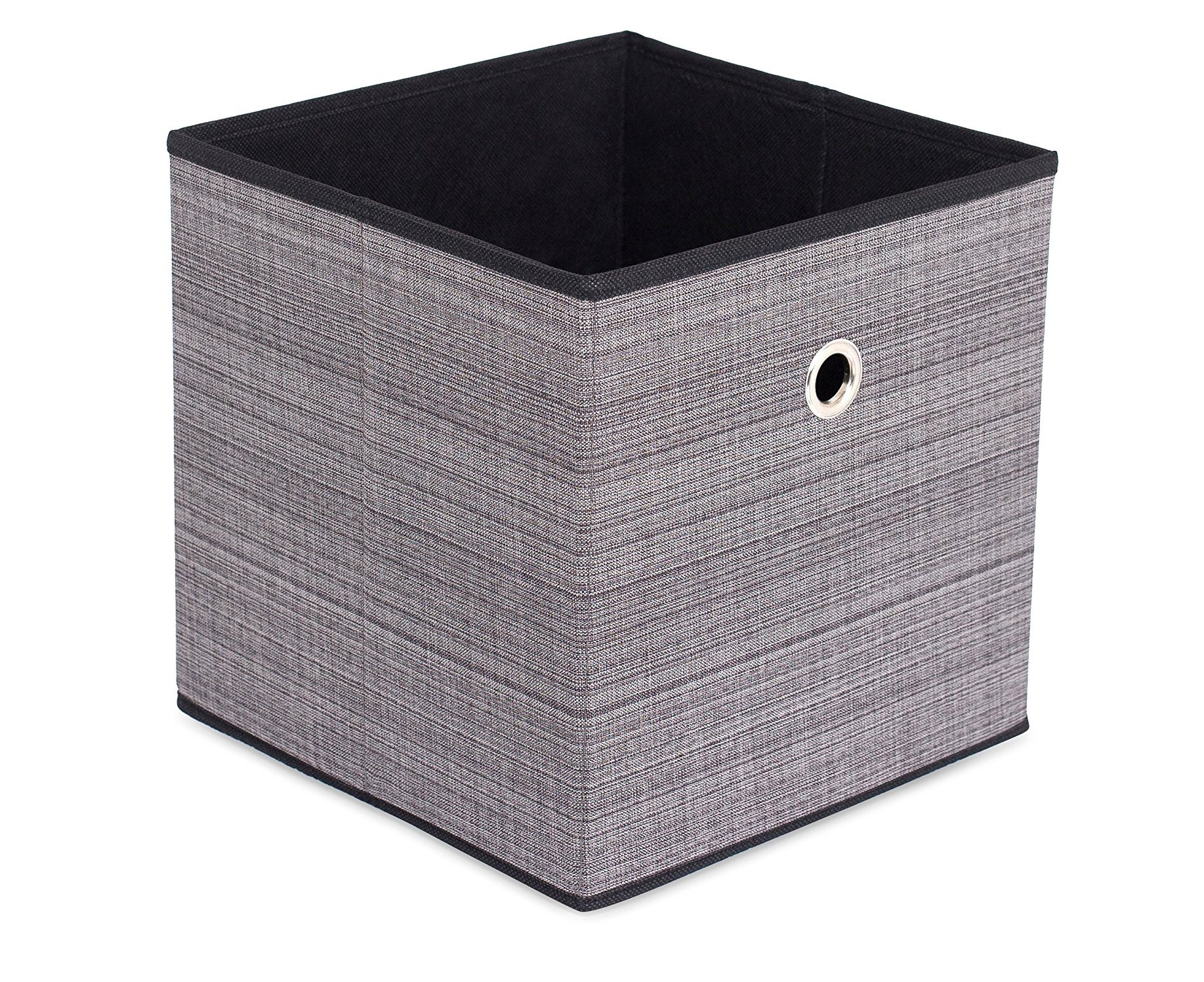 Box Container 2 Pack Internet's Best Canvas Storage Bin Grey 