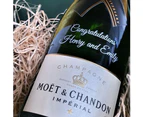 Personalised Moet & Chandon Brut Imperial Champagne NV 750ml.