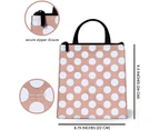 (Jumbo Dot) - Kate Spade New York Portable Soft Cooler Lunch Bag with Silver Insulated Interior Lining and Storage Pocket, Jumbo Dot