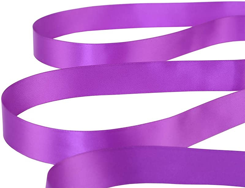 2.5cm x 25 Yards, 465-Purple) - Ribbonitlux 2.5cm Wide Double Face