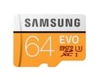 Samsung Evo 64GB Micro SD Card SDXC UHS-I 100MB/s Mobile Phone TF Memory Card 4K U3 1