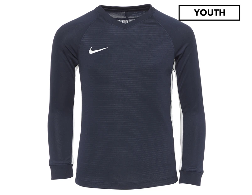 Nike Sportswear Youth Premier Jersey Long Sleeve Tee / T-Shirt / Tshirt - Navy