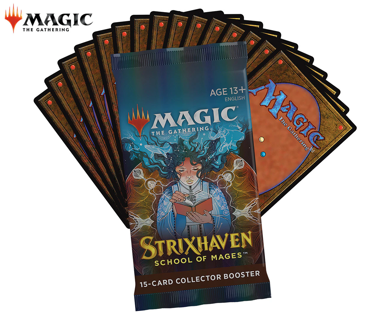 Magic The Gathering Strixhaven Collector Booster 15 Pack - Randomly Assorted School of Mages