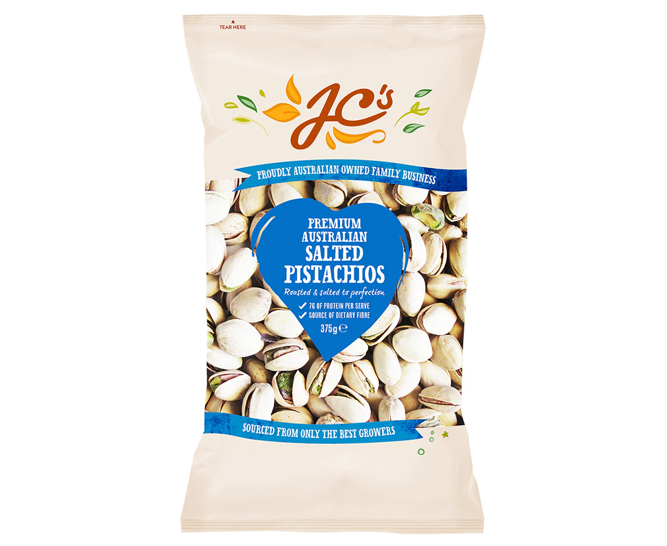 JC's Premium Australian Salted Pistachios 375g